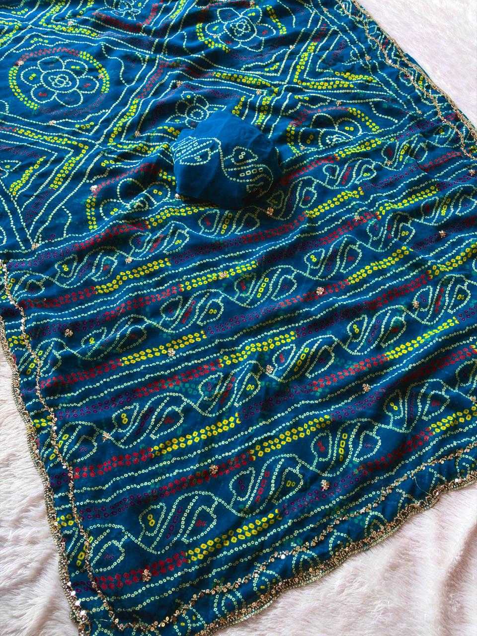 Faux Georgette Printed Saree