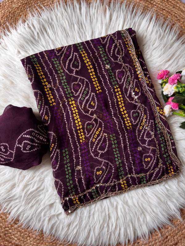Faux Georgette Printed Saree