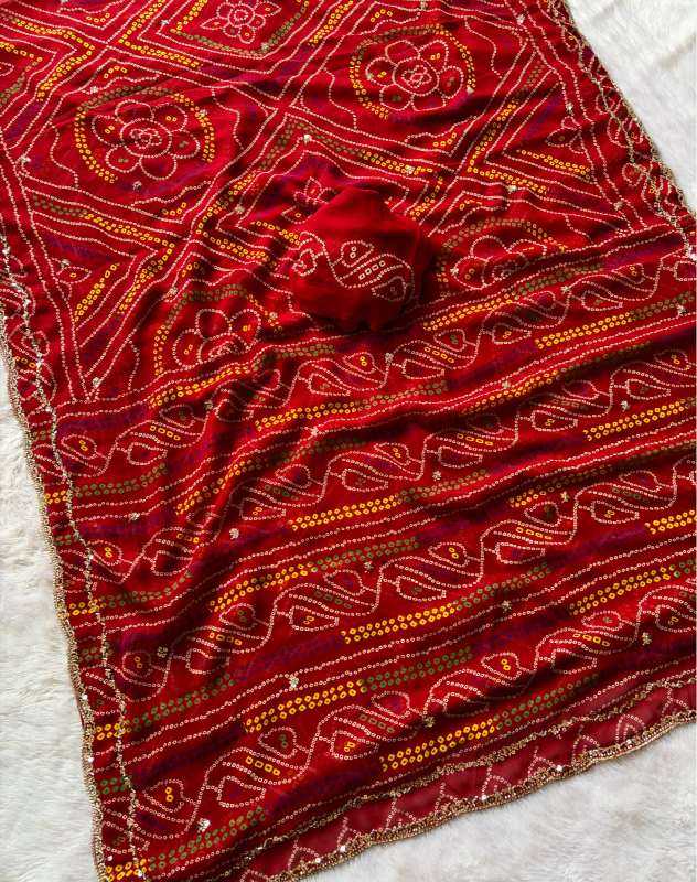 Faux Georgette Printed Saree