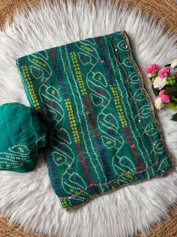 Faux Georgette Printed Saree