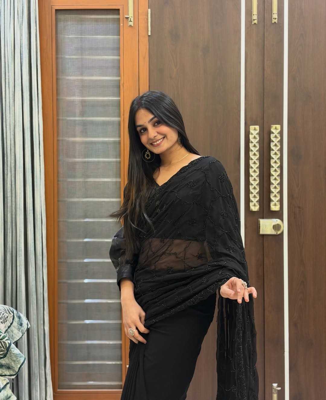 Ramya Faux Georgette Fancy Saree
