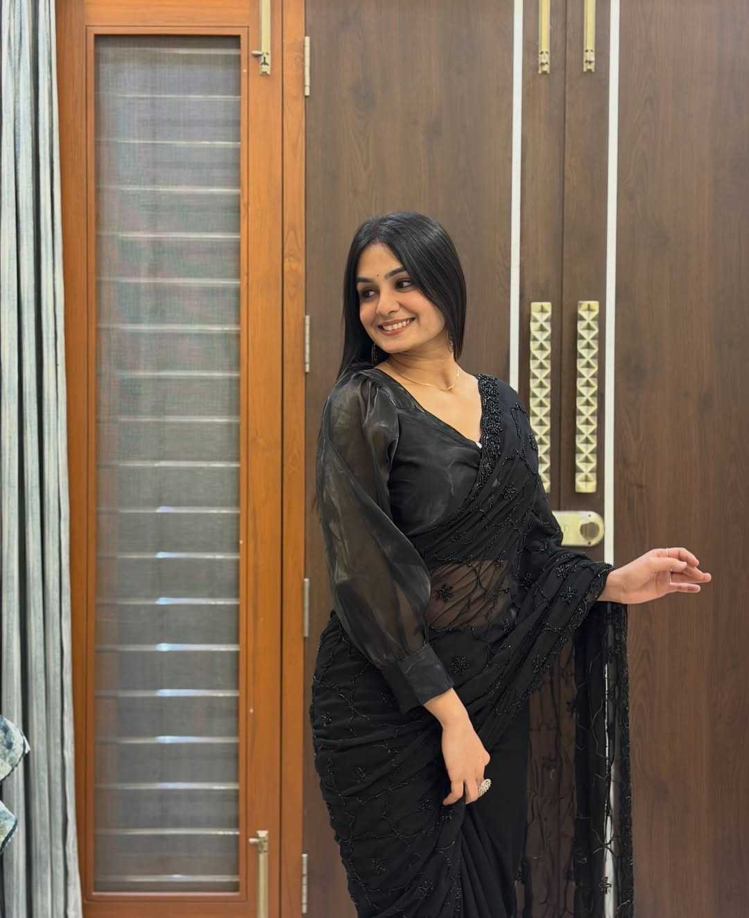 Ramya Faux Georgette Fancy Saree