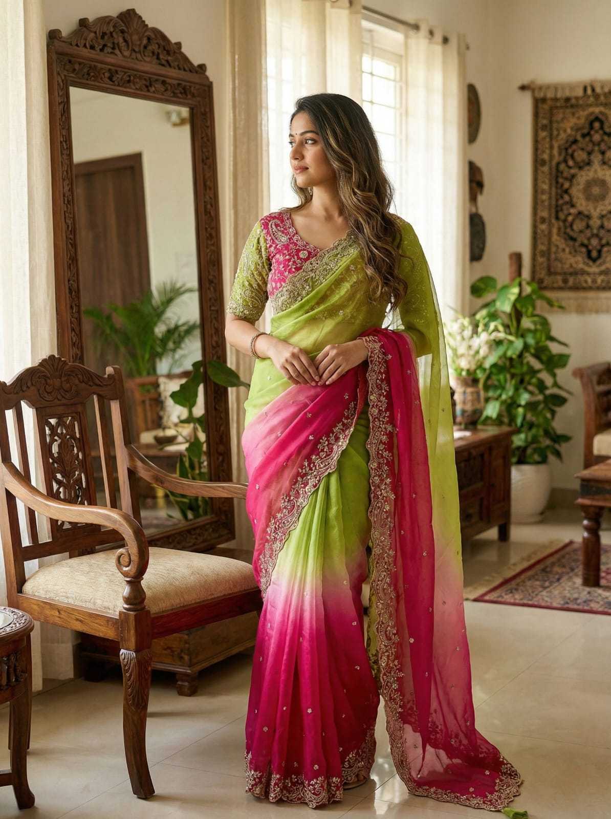 Sinamika Fendy Sequence Saree