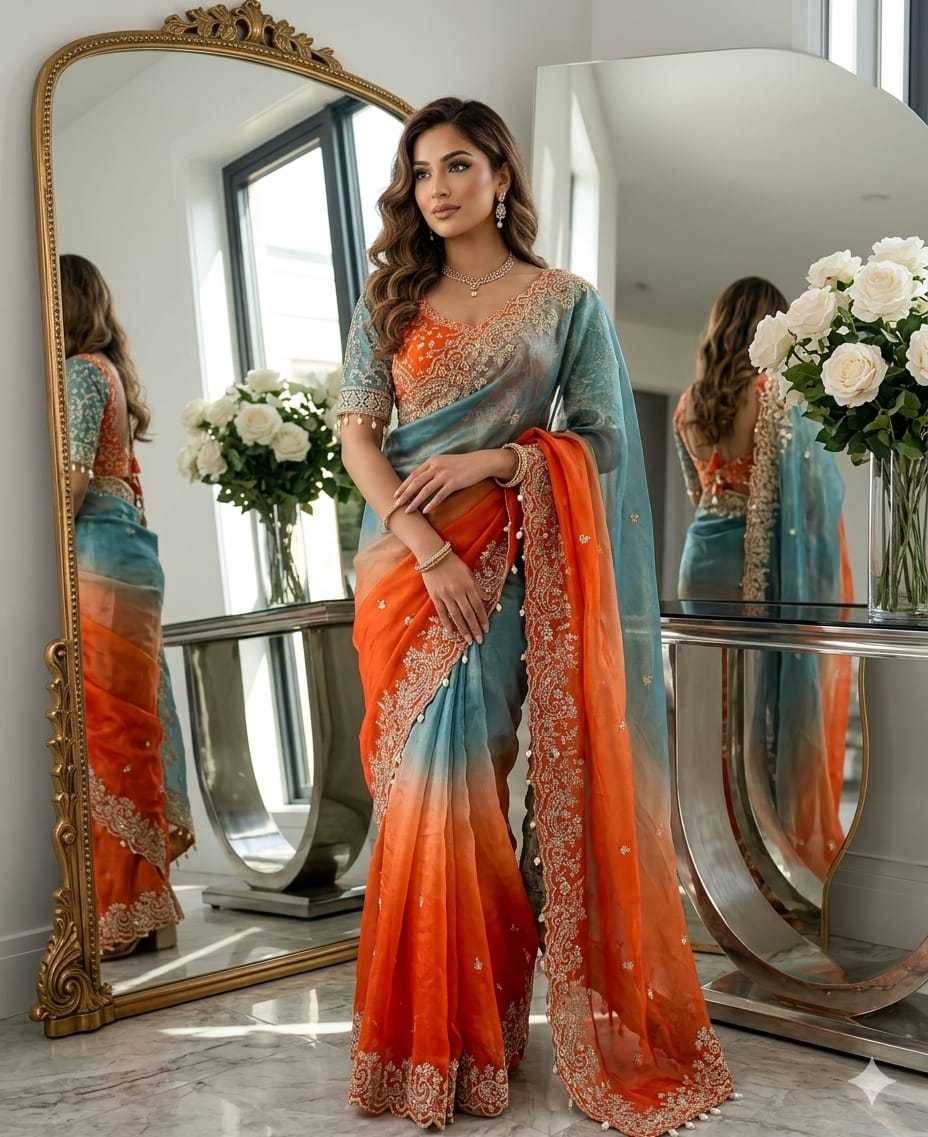 Sinamika Fendy Sequence Saree