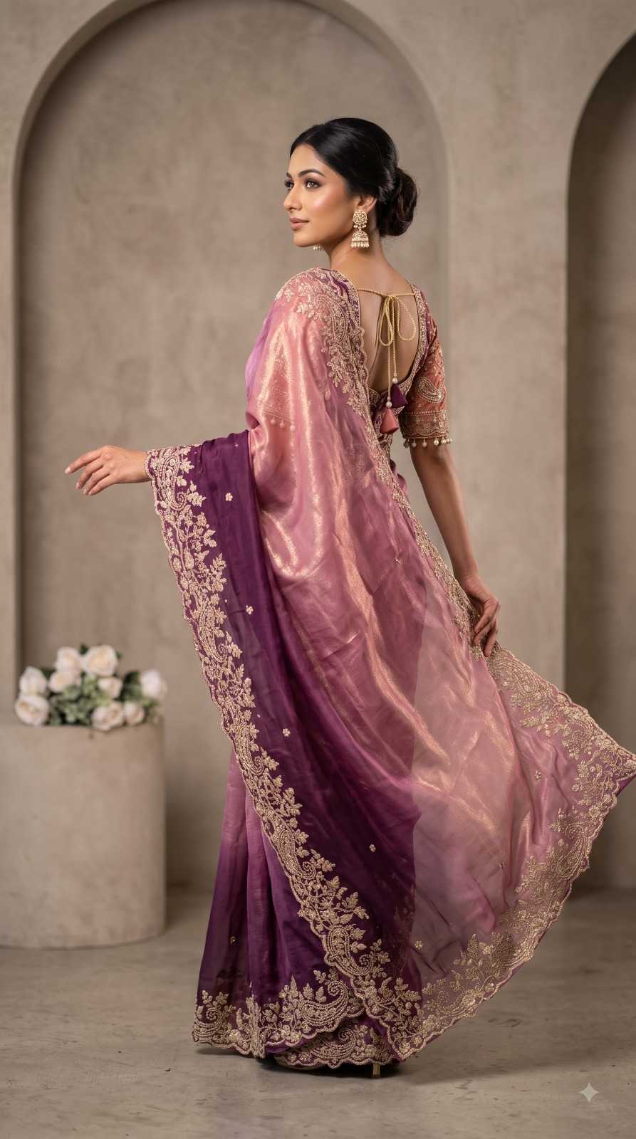 Sinamika Fendy Sequence Saree