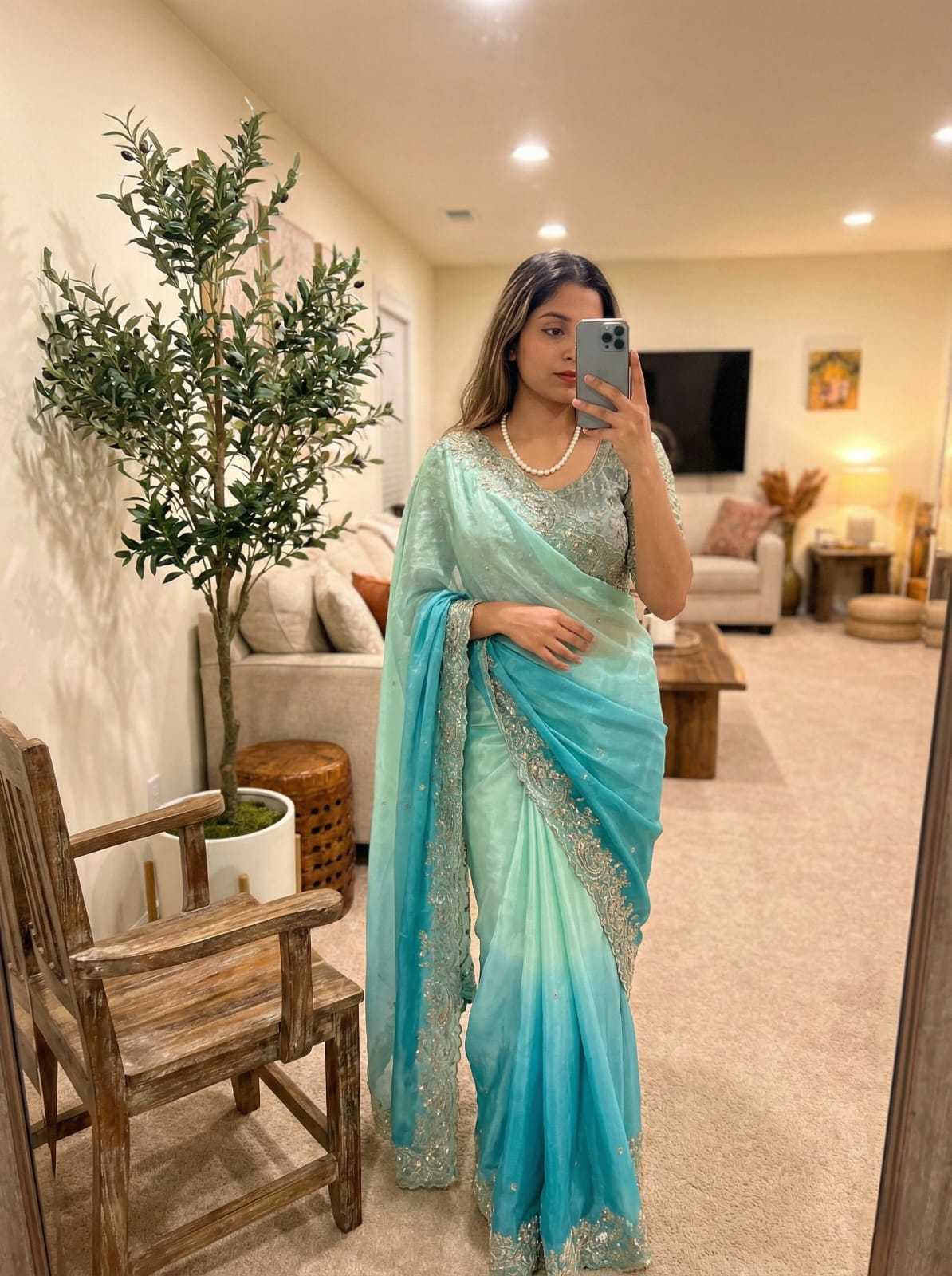 Sinamika Fendy Sequence Saree