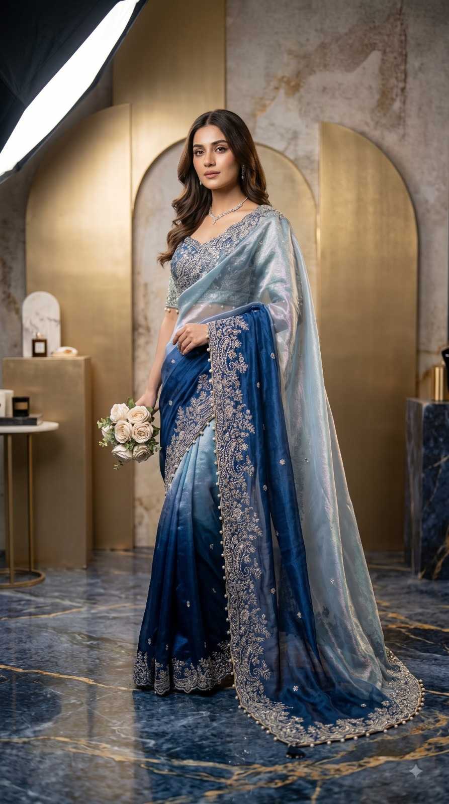 Sinamika Fendy Sequence Saree
