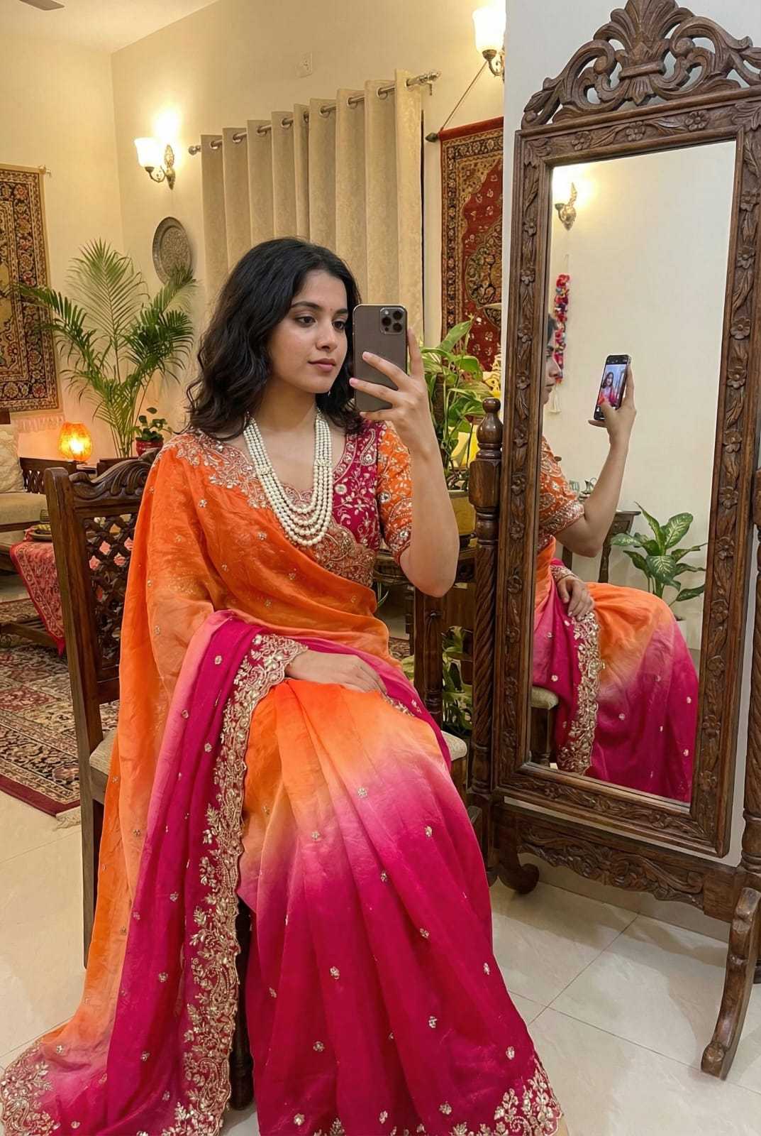 Sinamika Fendy Sequence Saree