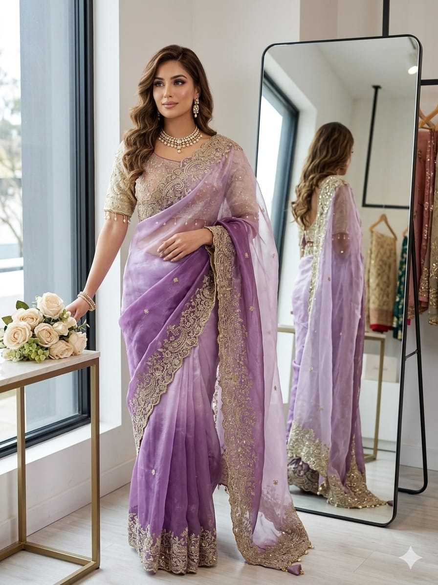 Sinamika Fendy Sequence Saree