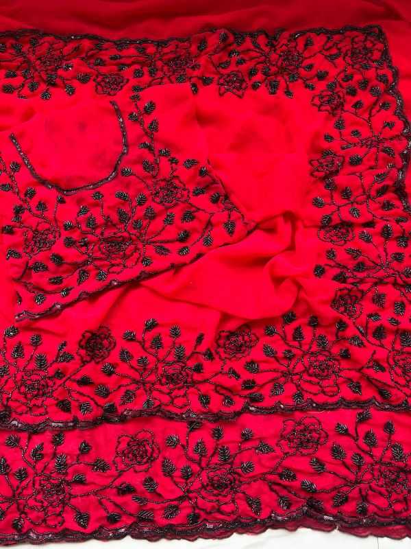 Faux Georgette Saree