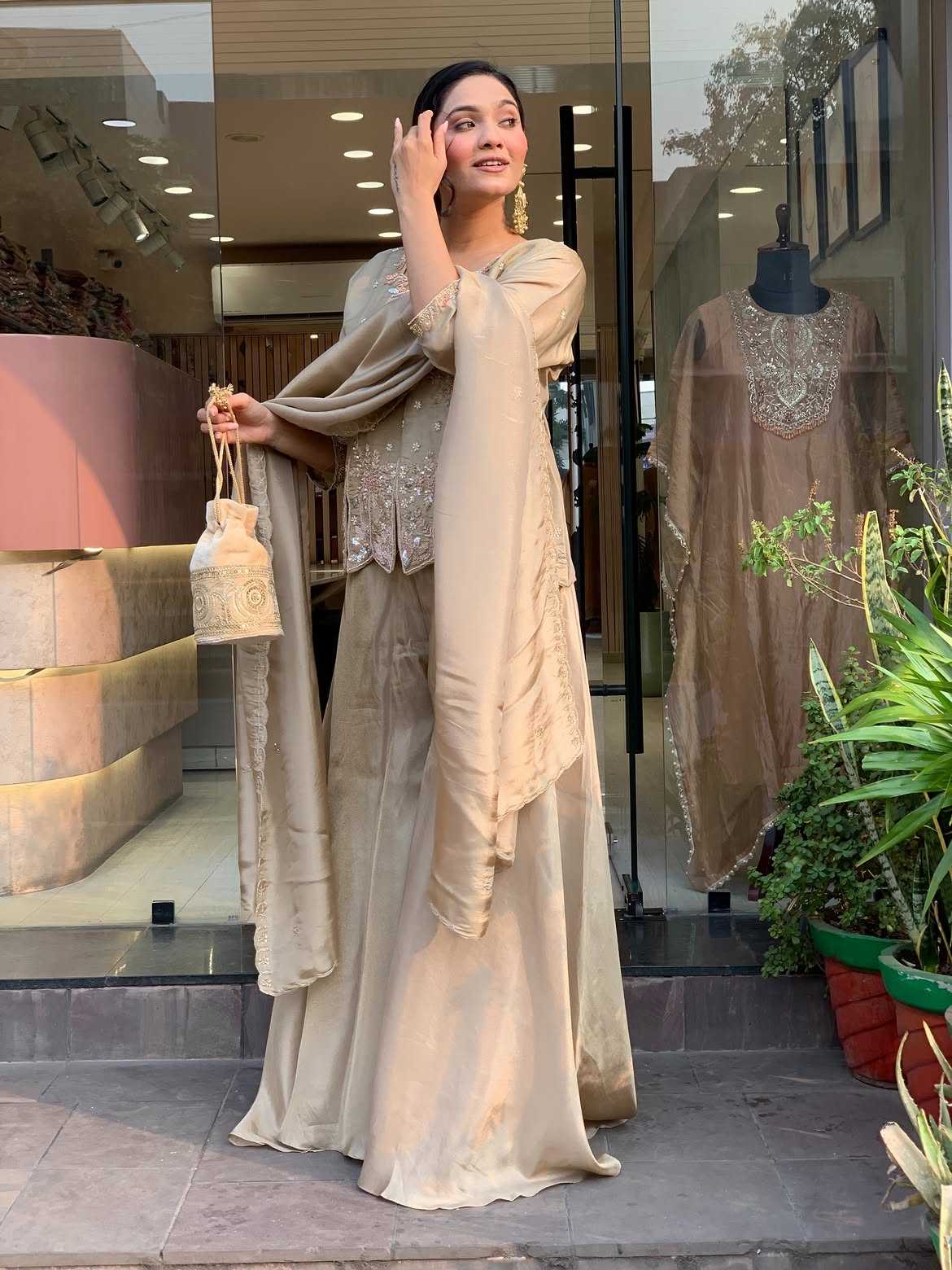 Cotton Sharara Salwar Suit