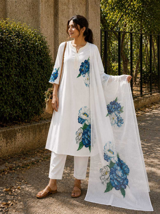 Cotton Printed Suit
