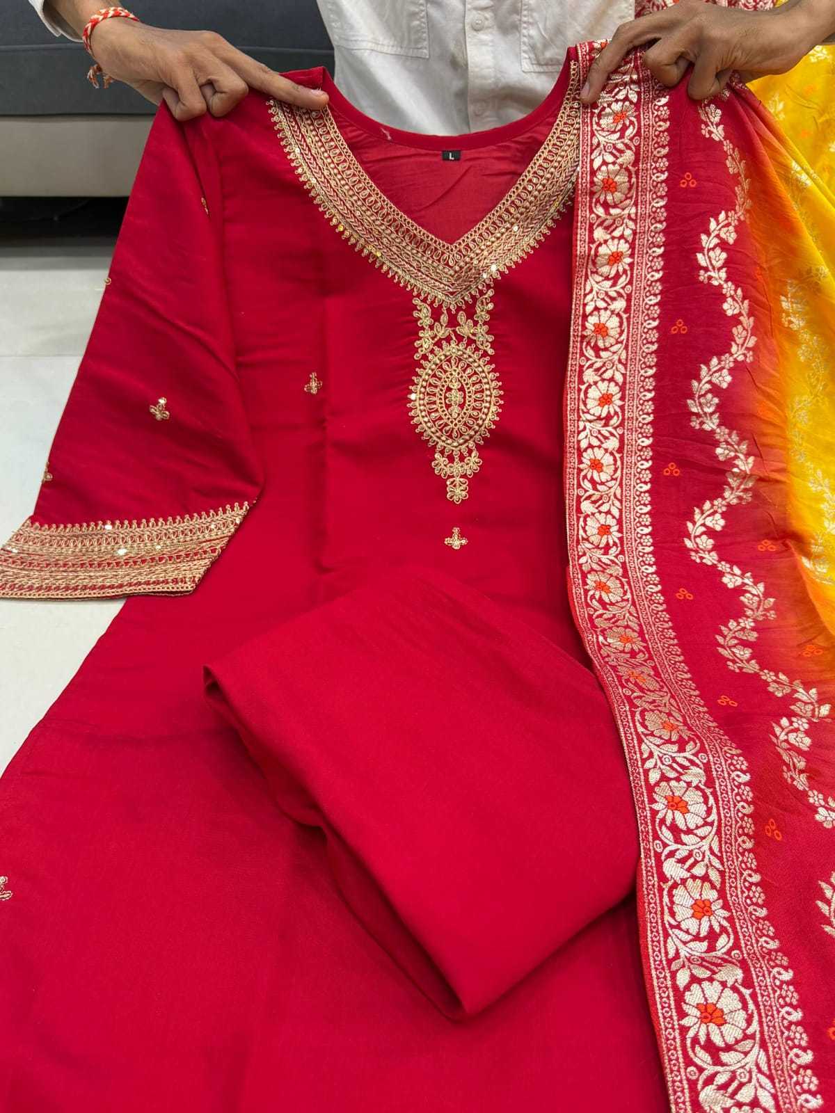 Kurta Pure Burberry Silk Party Wear Kurti