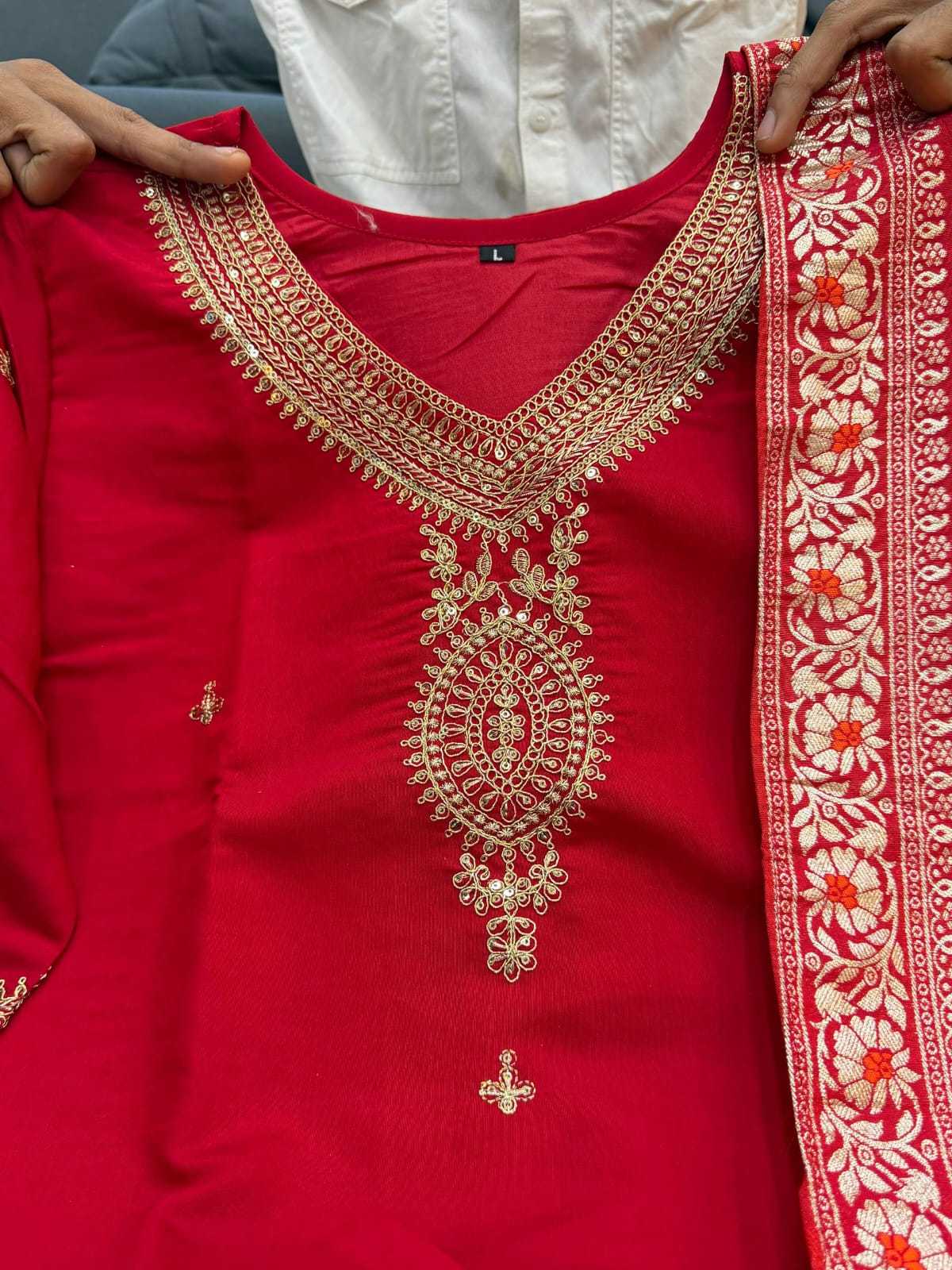 Kurta Pure Burberry Silk Party Wear Kurti