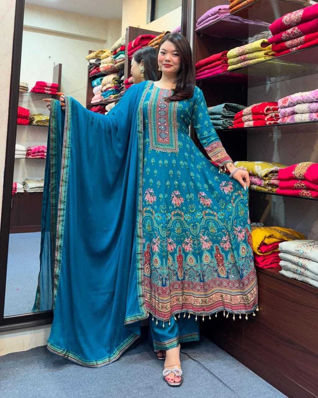 Chinon Anarkali Suit