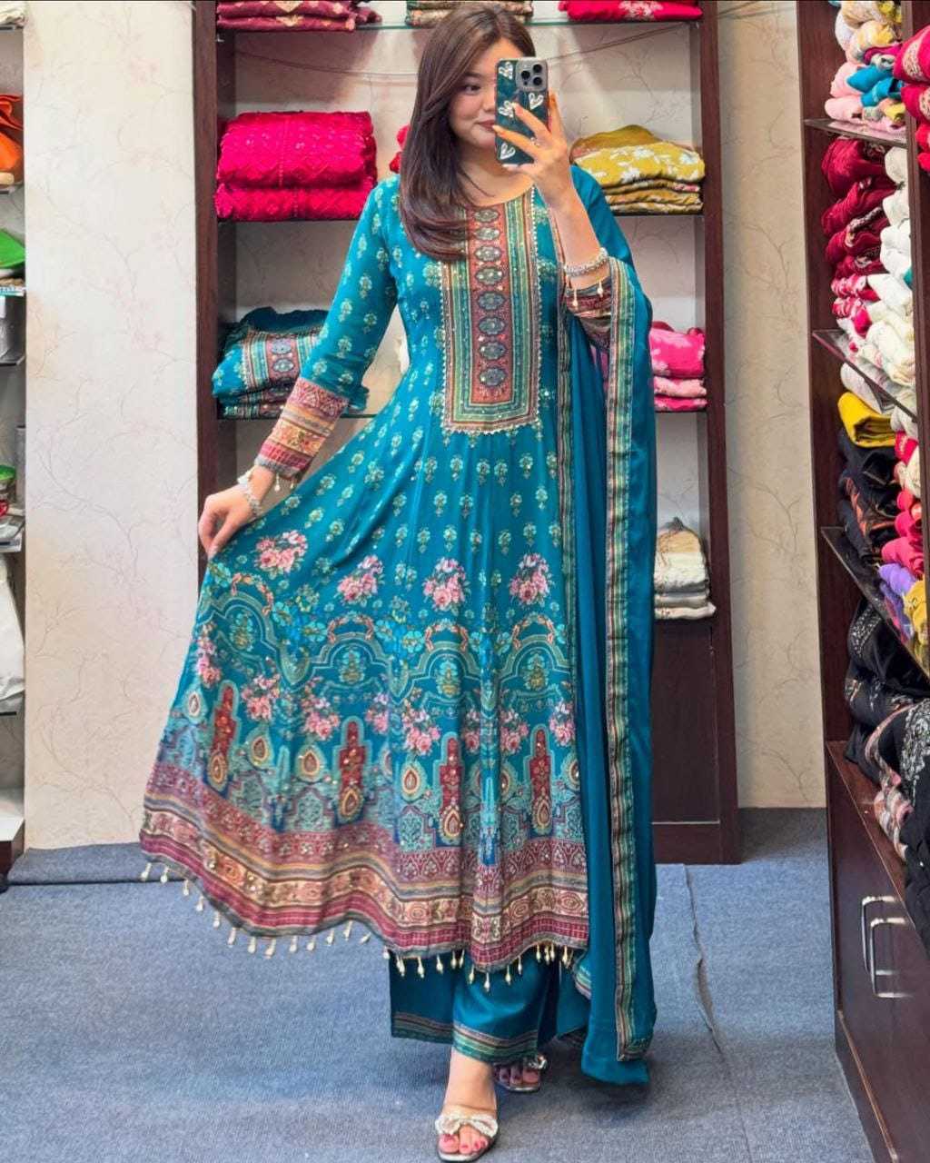 Chinon Anarkali Suit
