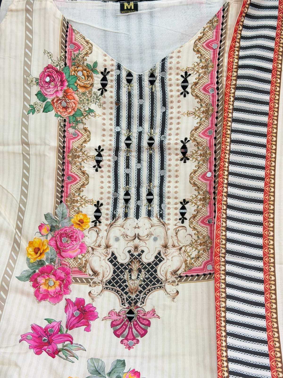 Rani Crepe Silk Designer Kurti