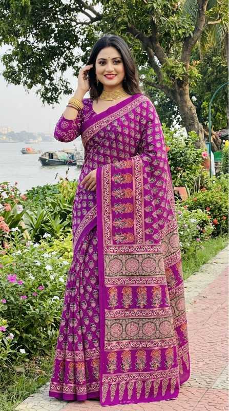 Soft Cotton Designer Saree 1030