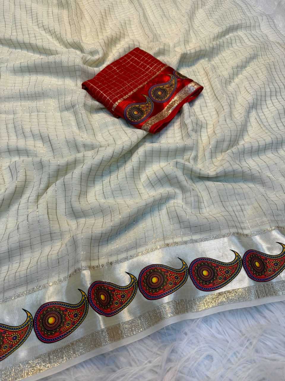 Aaheli Premium Georgette Printed Saree