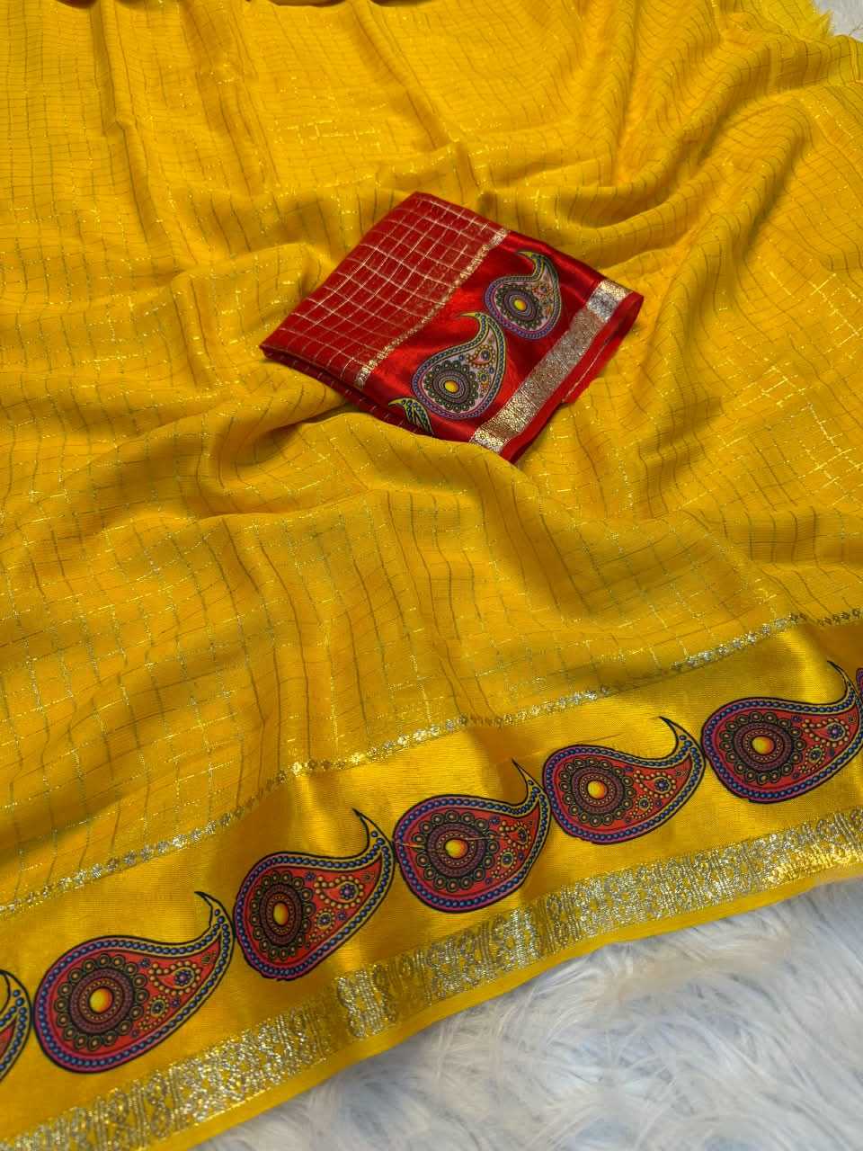 Aaheli Premium Georgette Printed Saree