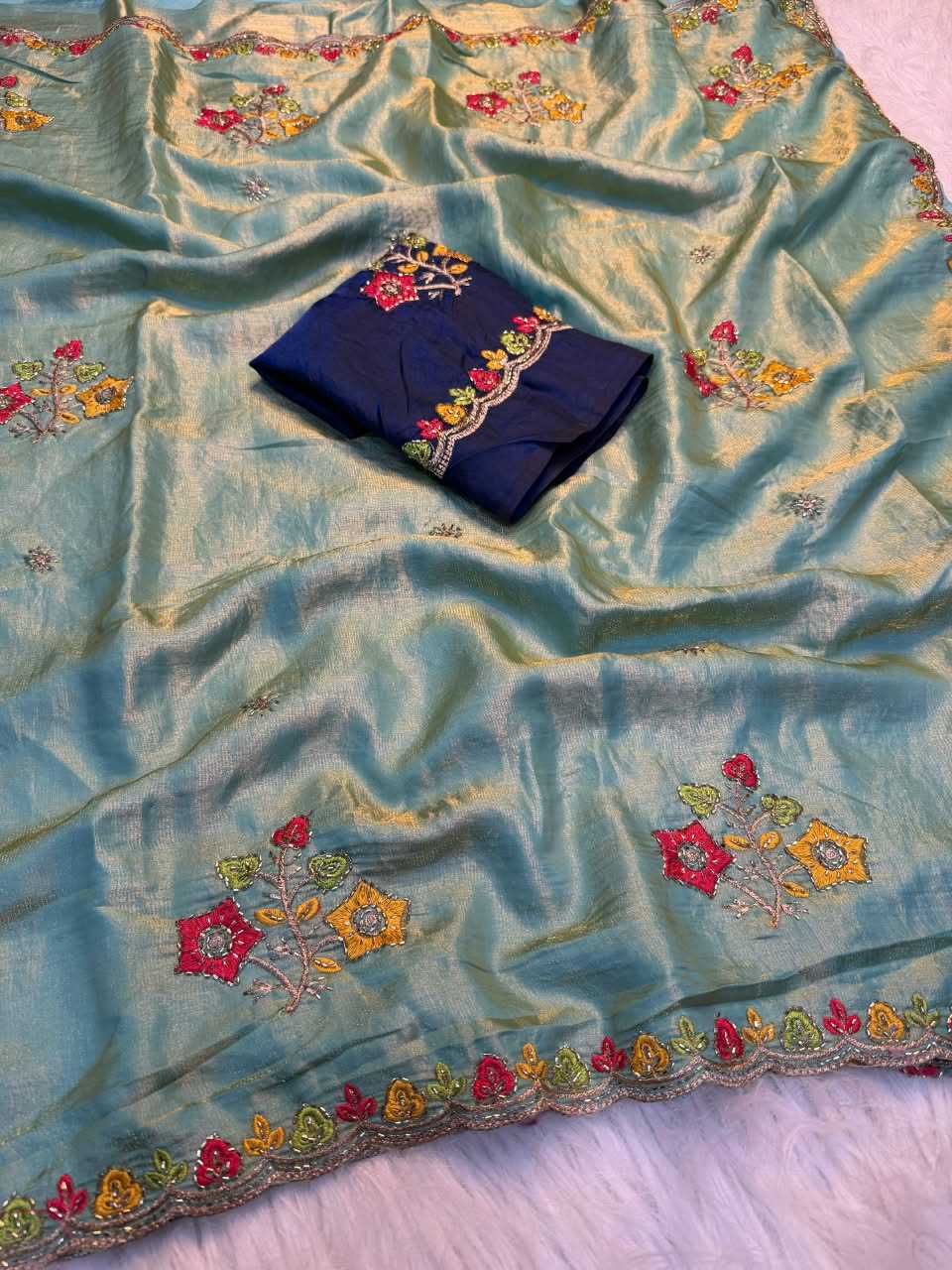 Aanya Satin Work Saree