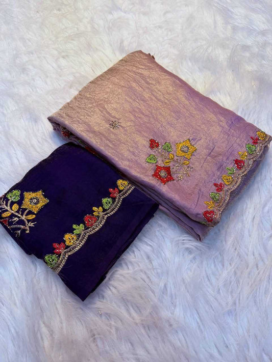 Aanya Satin Work Saree