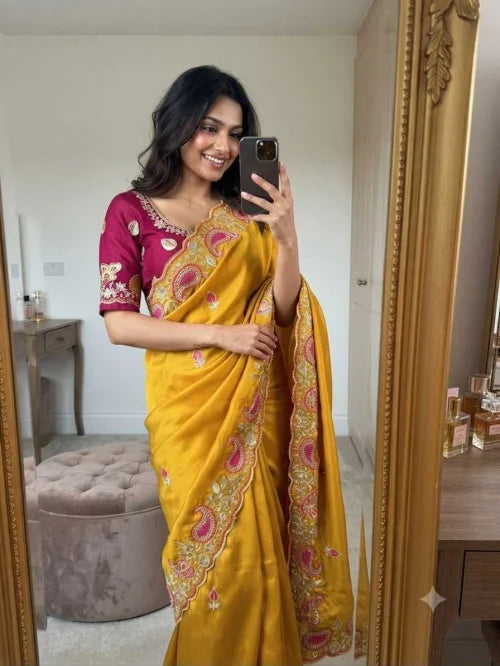 Aarohi Rangoli Silk Soft Saree JT-147342