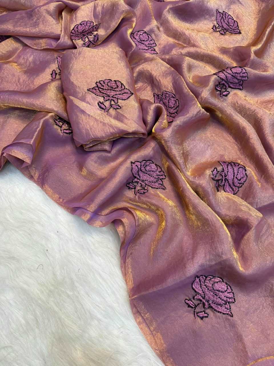 Advika Space Silk Soft Saree