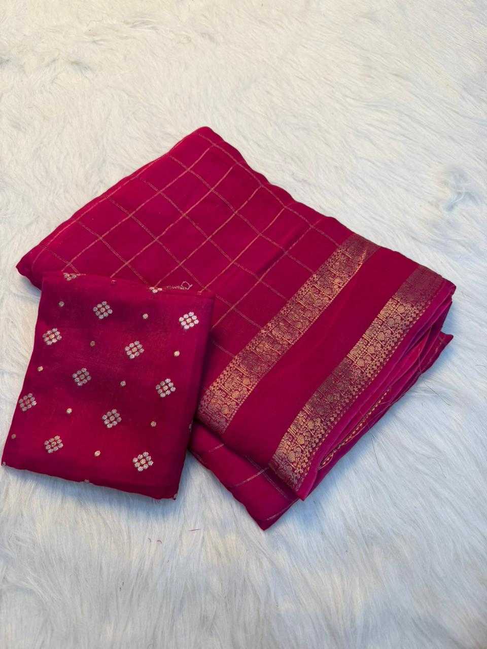 Viscos Chifon Designer Saree