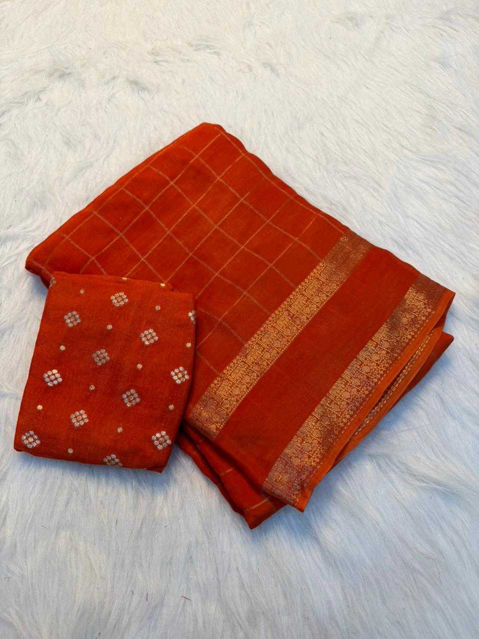 Viscos Chifon Designer Saree