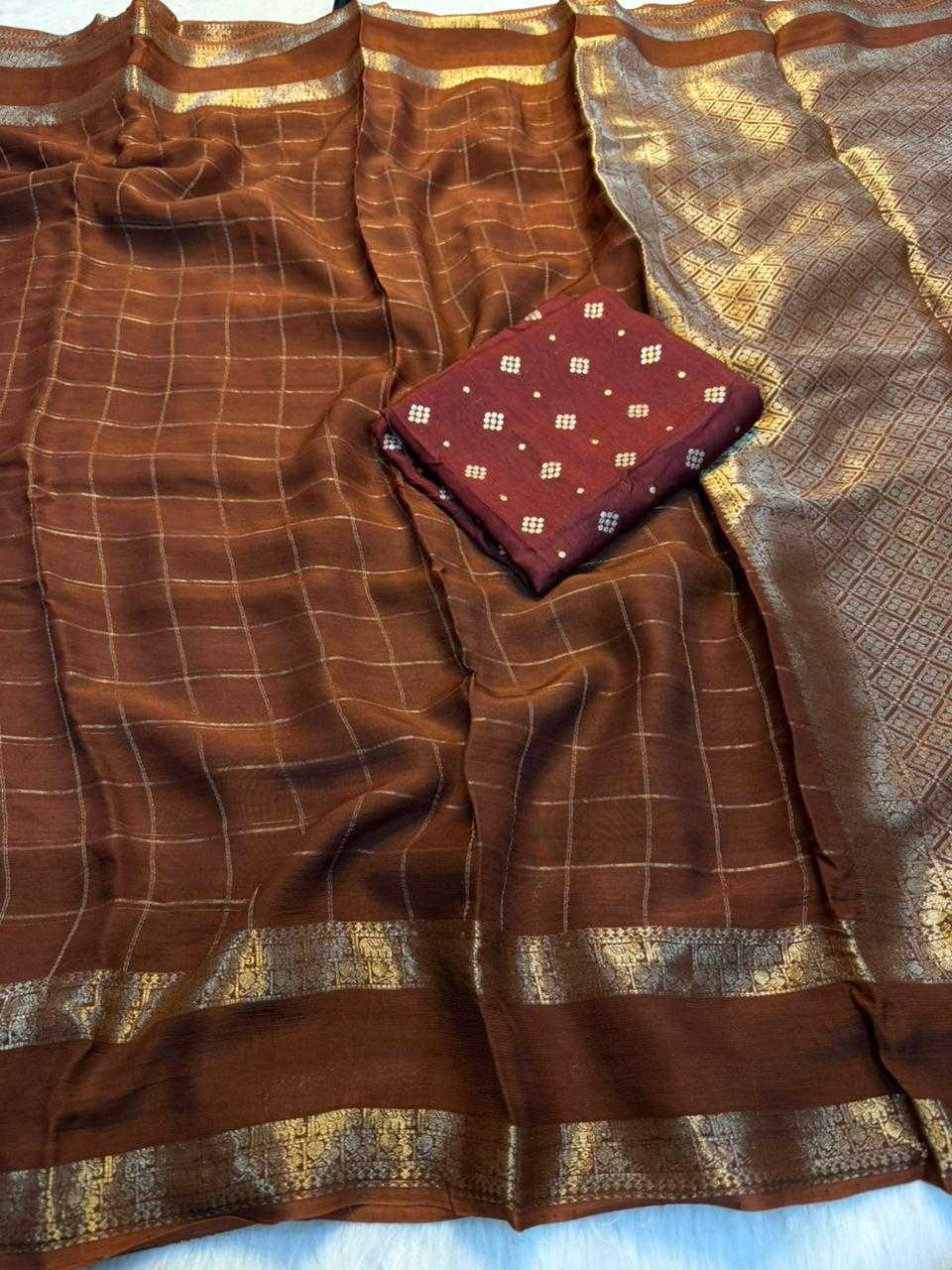 Viscos Chifon Designer Saree