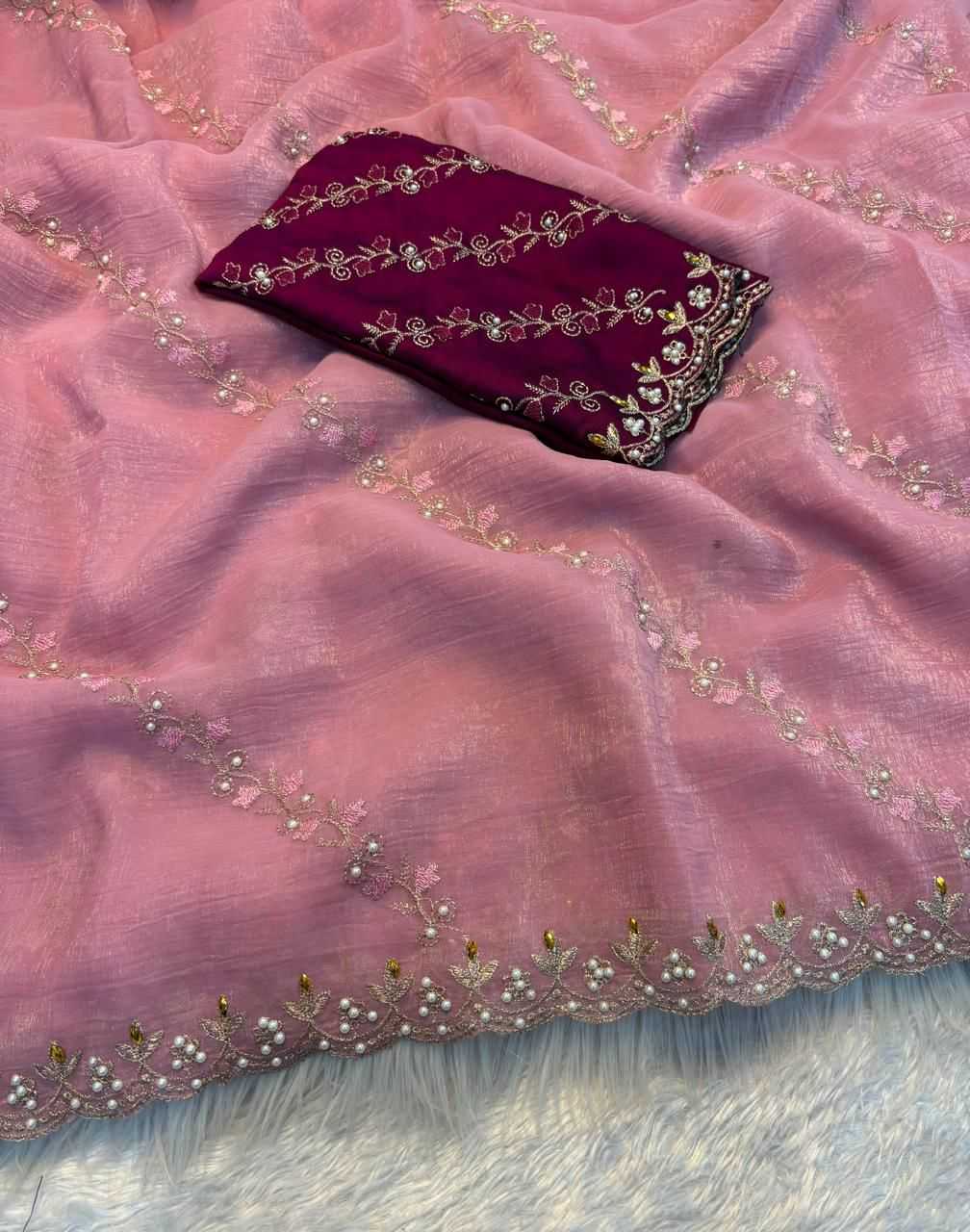 Embroidered Saree