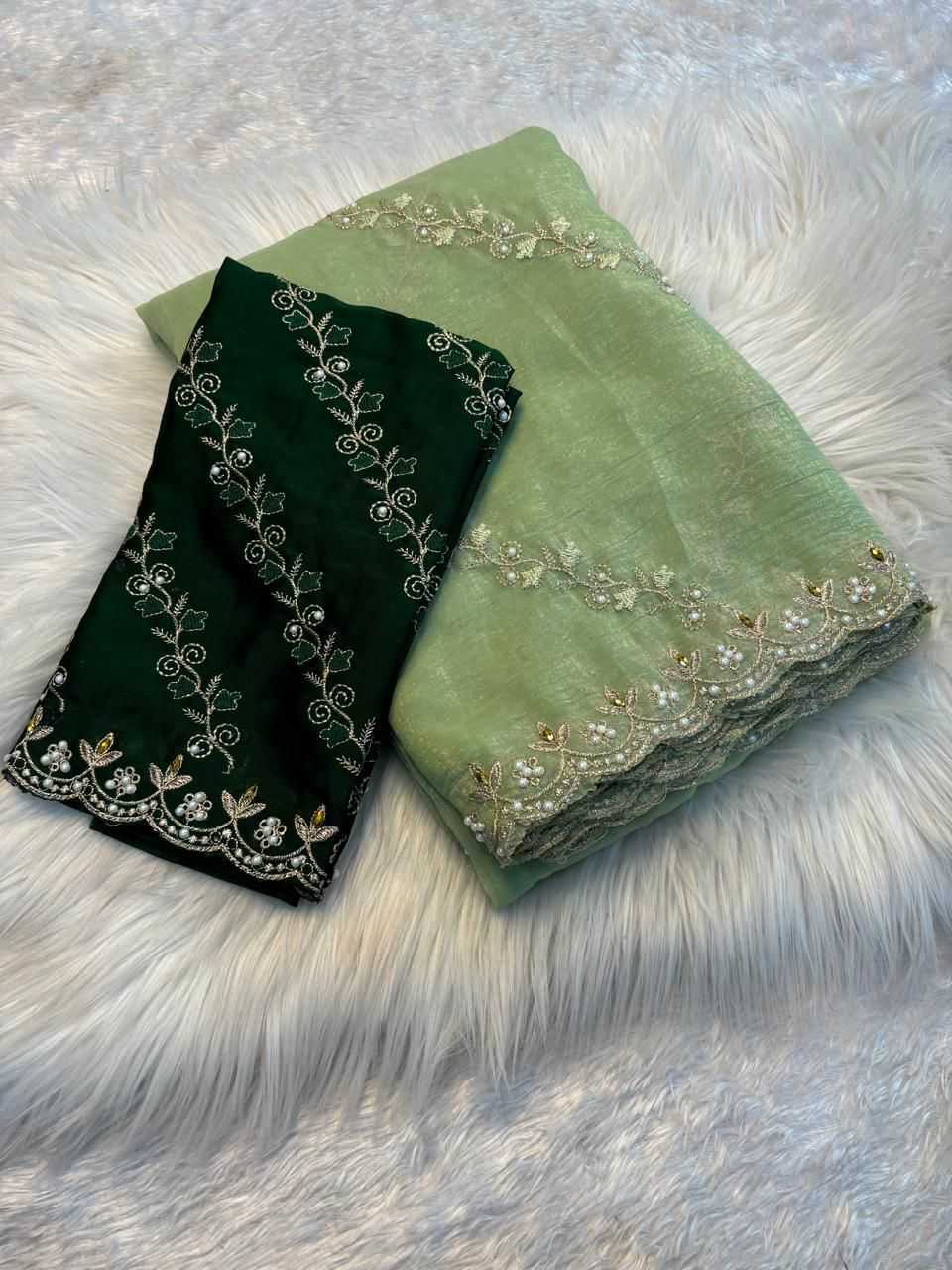 Embroidered Saree