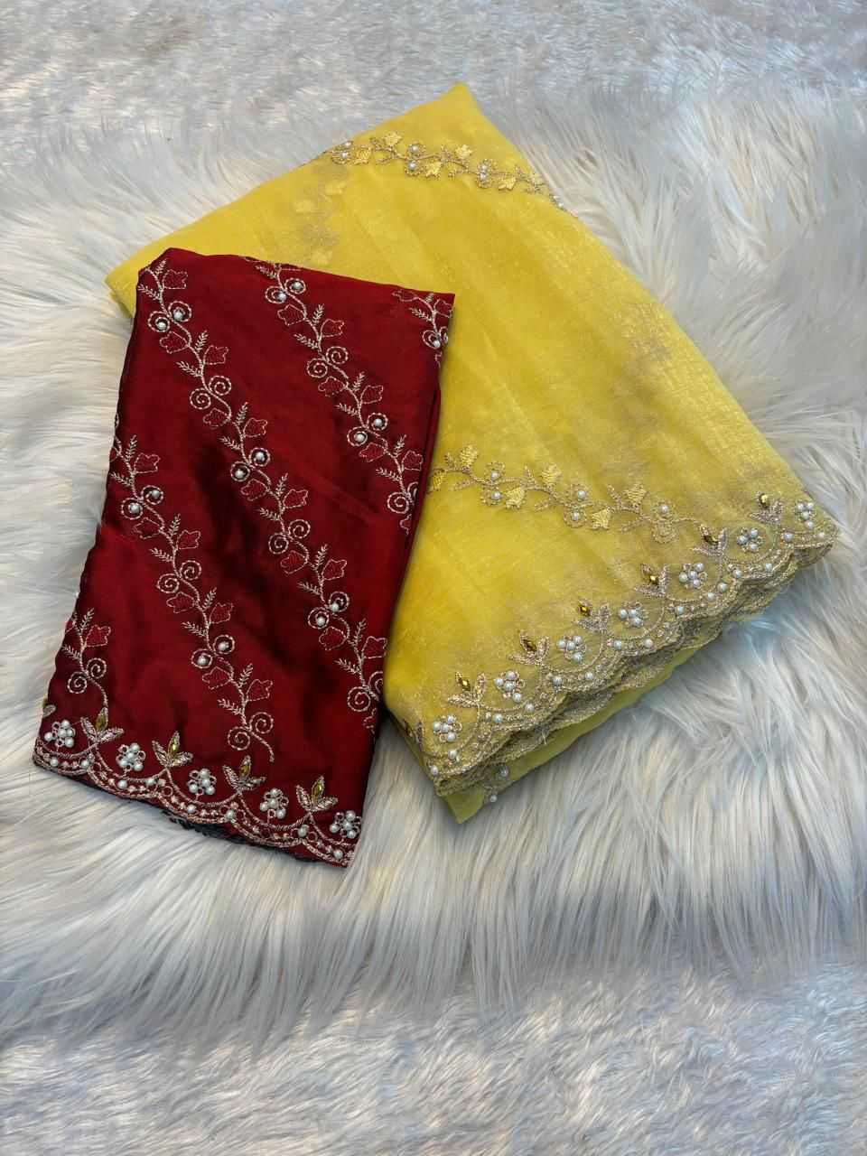 Embroidered Saree