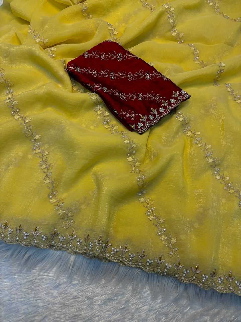 Embroidered Saree