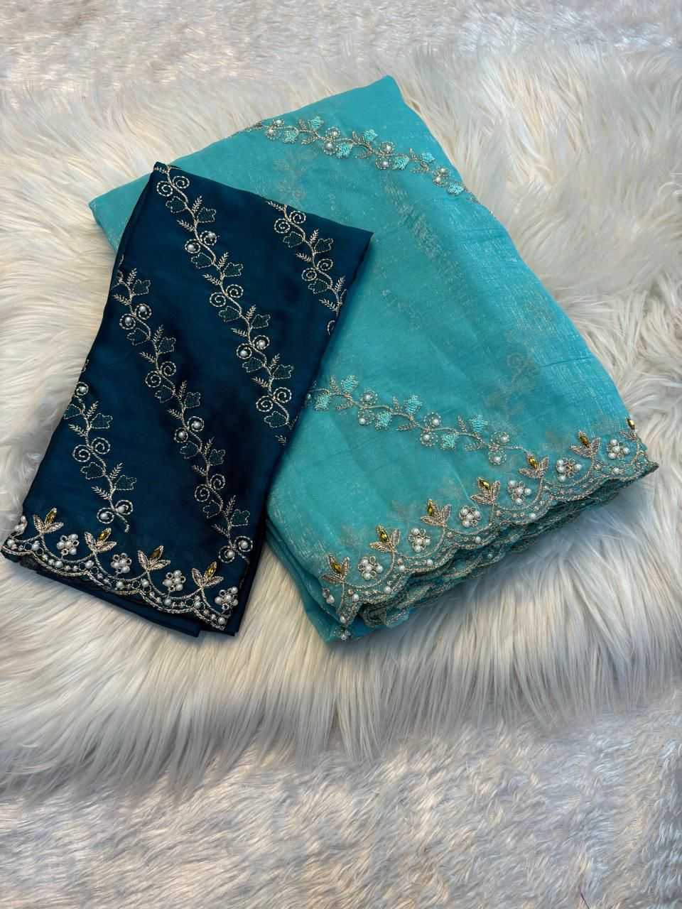 Embroidered Saree