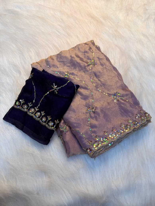 Satin Silk Handloom Saree