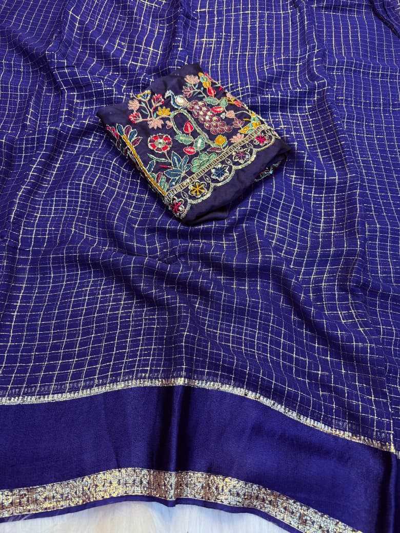 Viscouse Crushed Georgette Saree