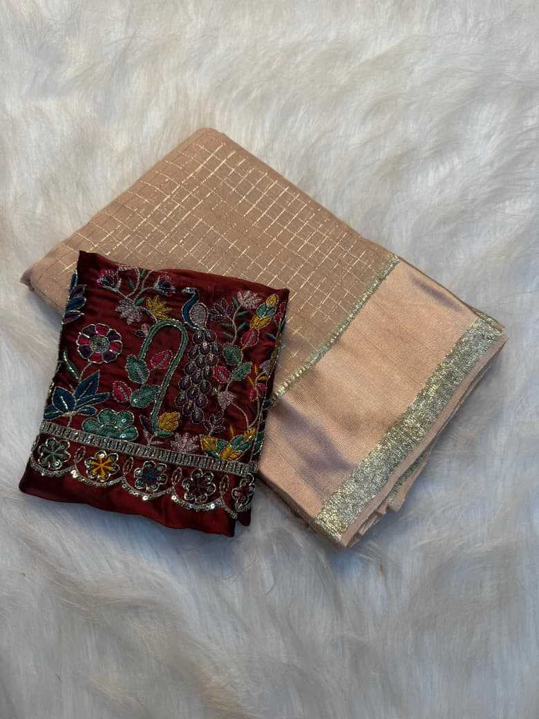 Viscouse Crushed Georgette Saree