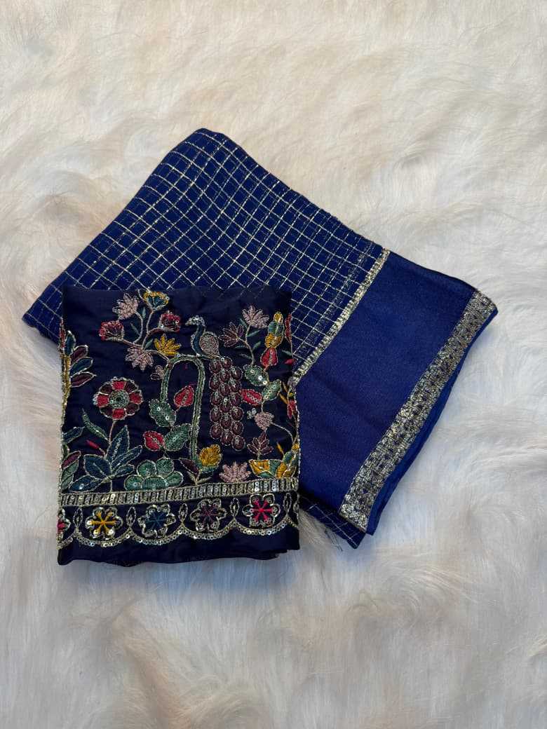 Viscouse Crushed Georgette Saree