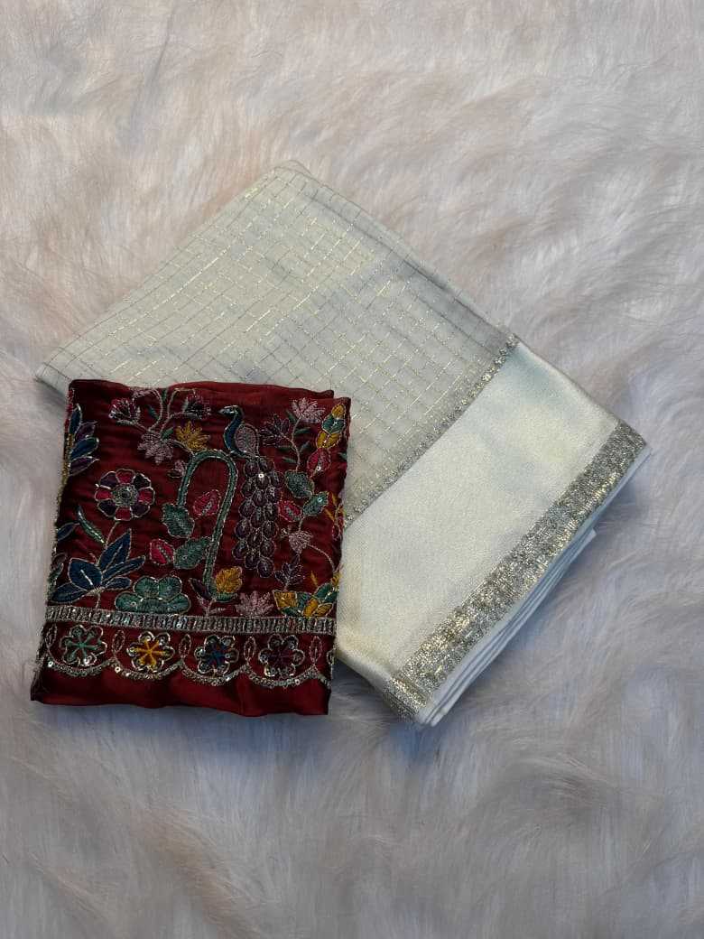 Viscouse Crushed Georgette Saree