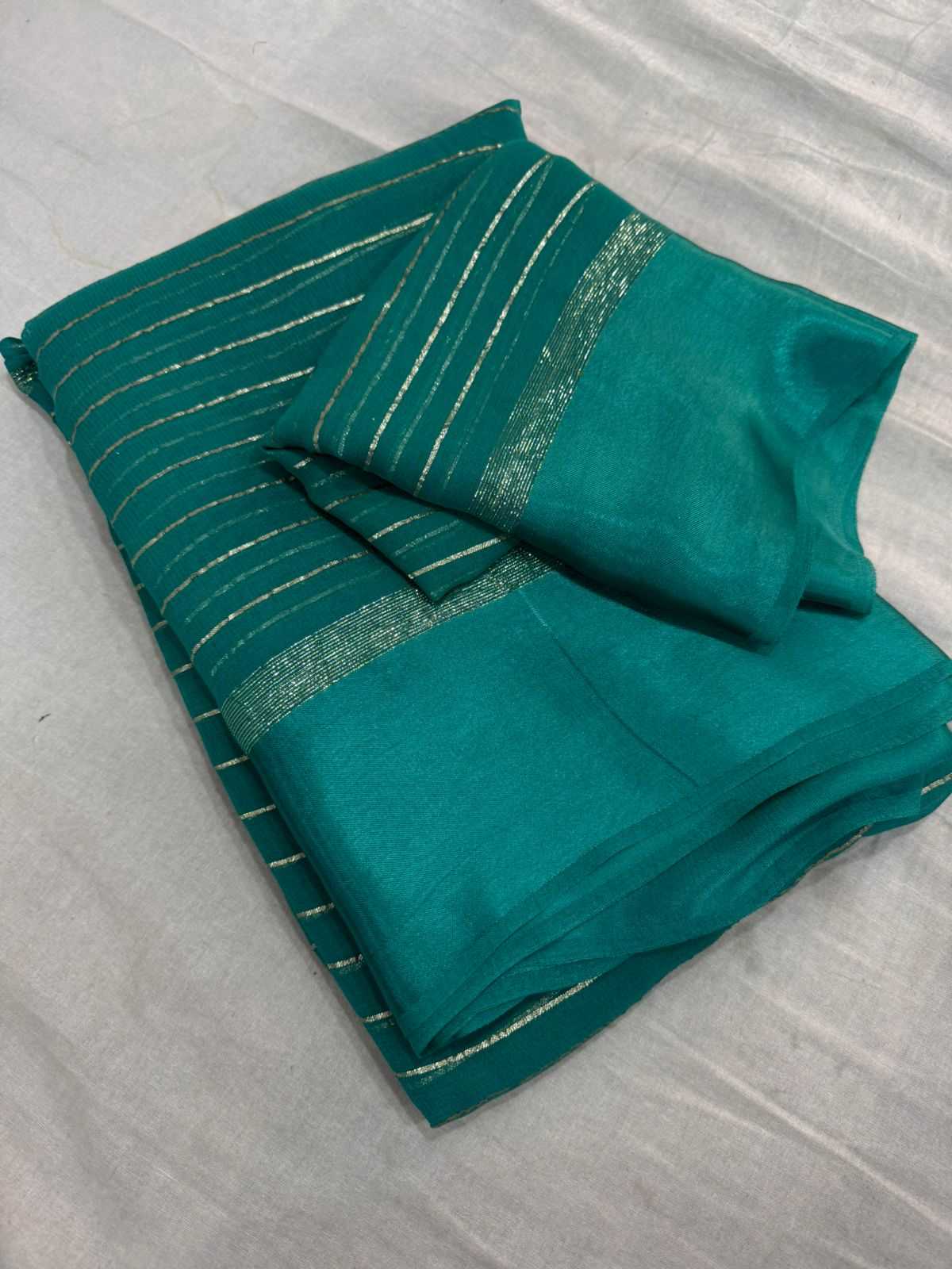Devika Premium Georgette Saree in Cheery