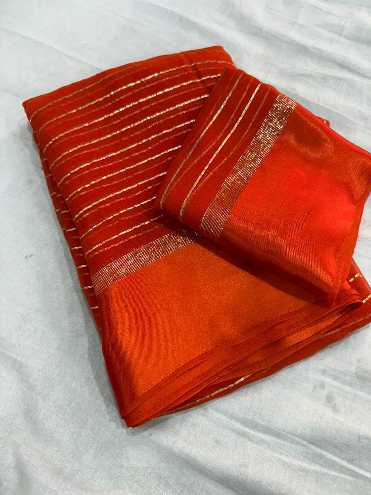 Devika Premium Georgette Saree in Cheery