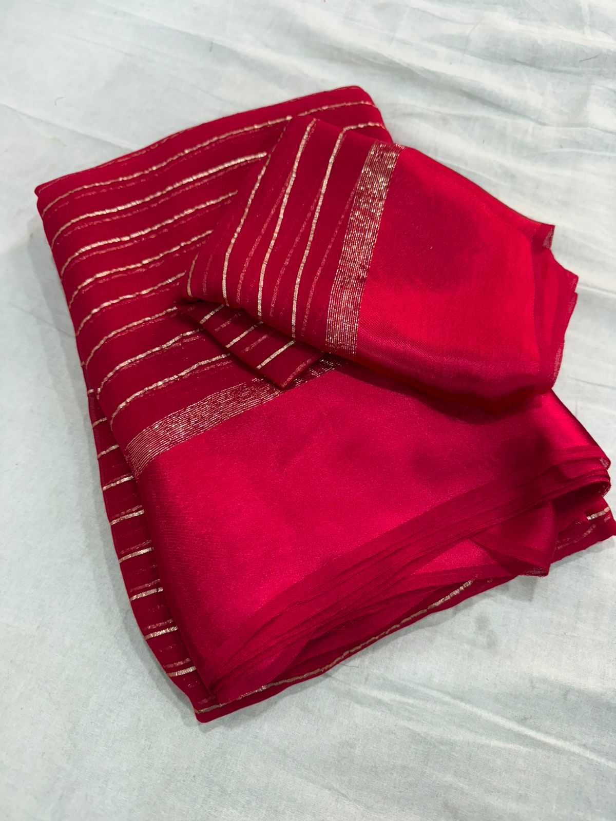 Devika Premium Georgette Saree in Cheery