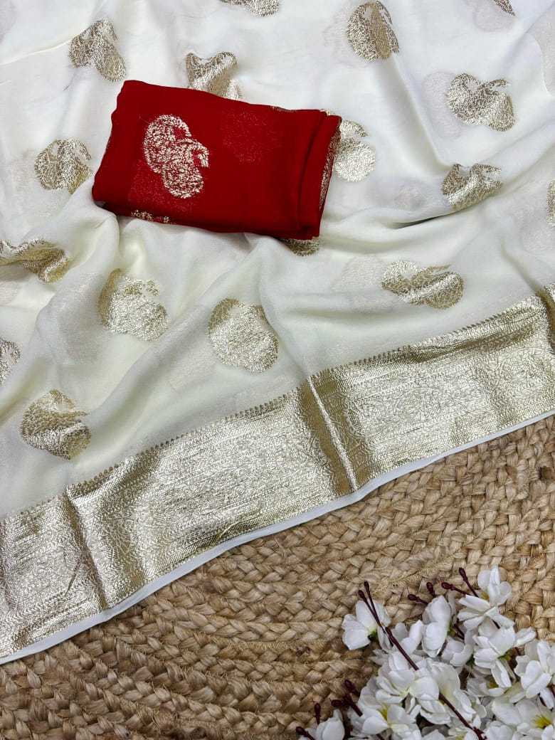 Pure Viscos Georgette Saree
