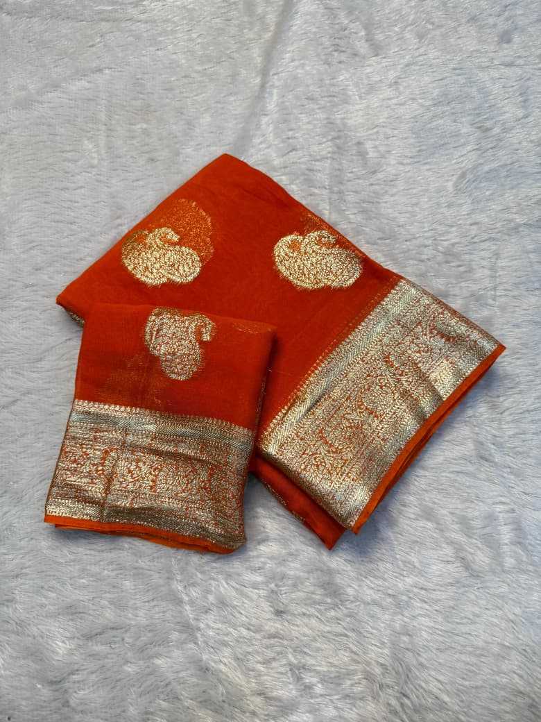Pure Viscos Georgette Saree