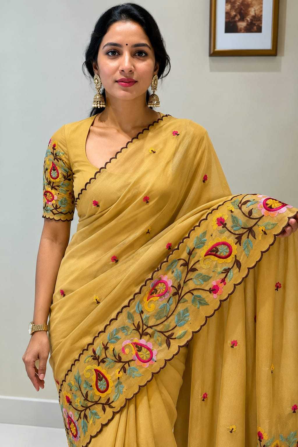 Ekta Premium Georgette Designer Saree
