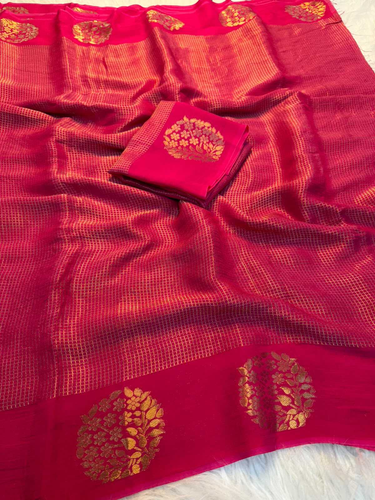 Eshani Premium Georgette Designer Saree in Purple