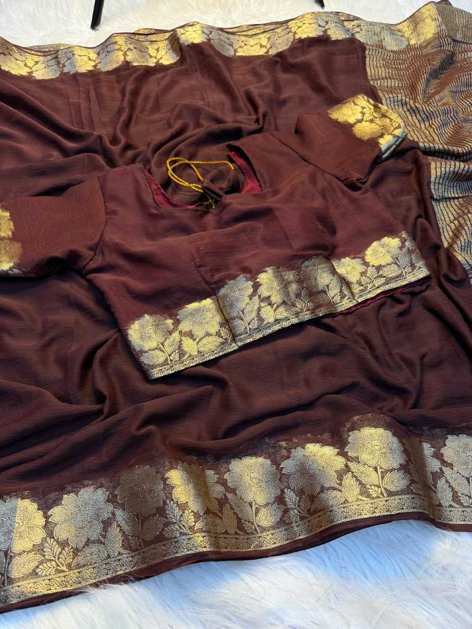 Gauri Premium Georgette Designer Saree