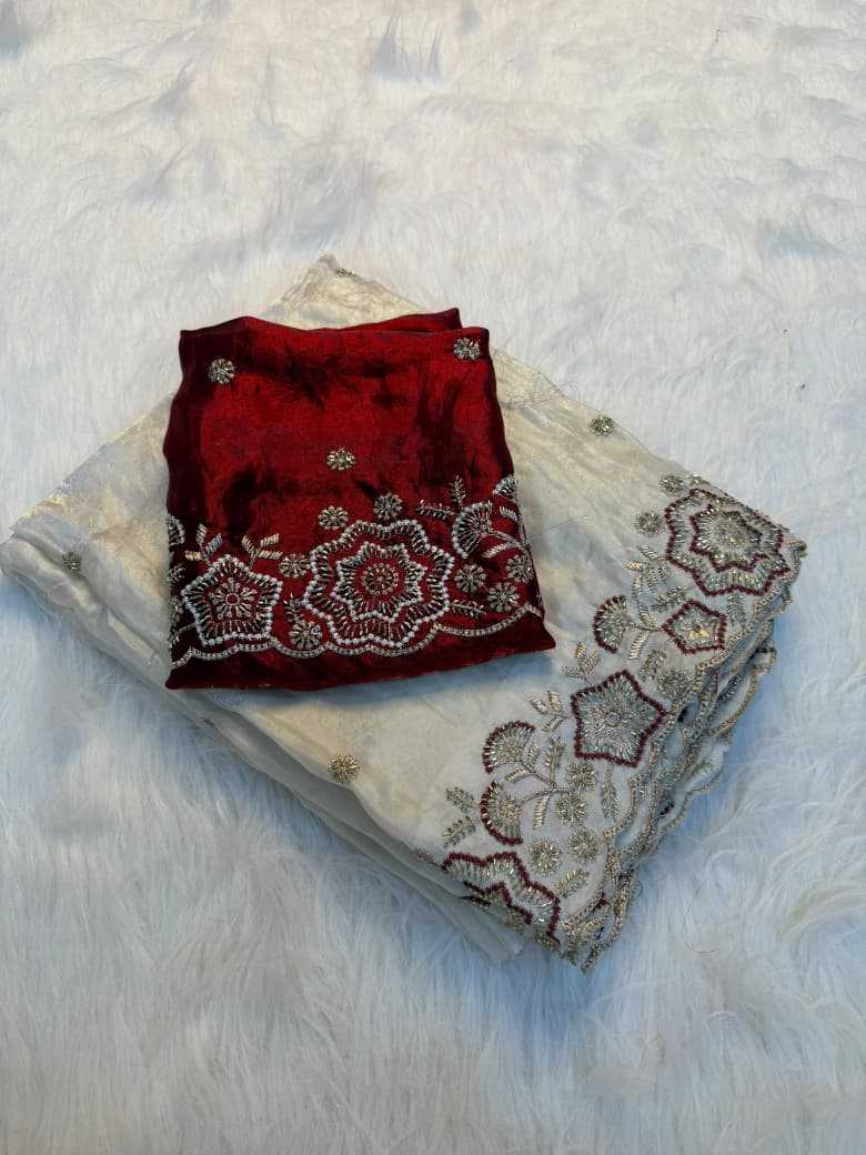 Satin Party Wear Saree
